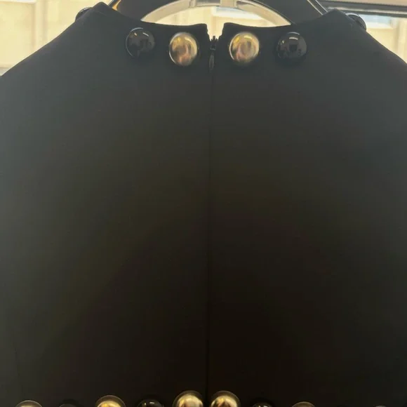 Celine Black Dress with Metallic Accents - Picture 5 of 6